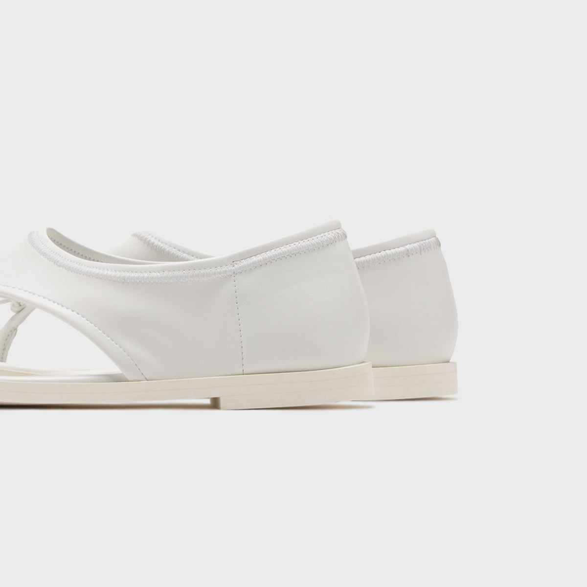 Sandy Liang Clark Sandal - White