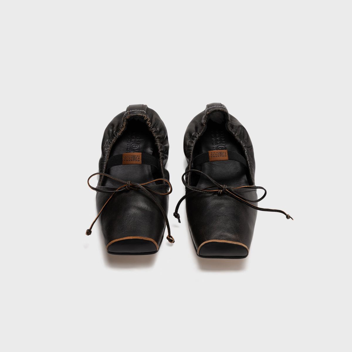 MM6 Maison Margiela Ballet Shoe - Black / Doe Brown