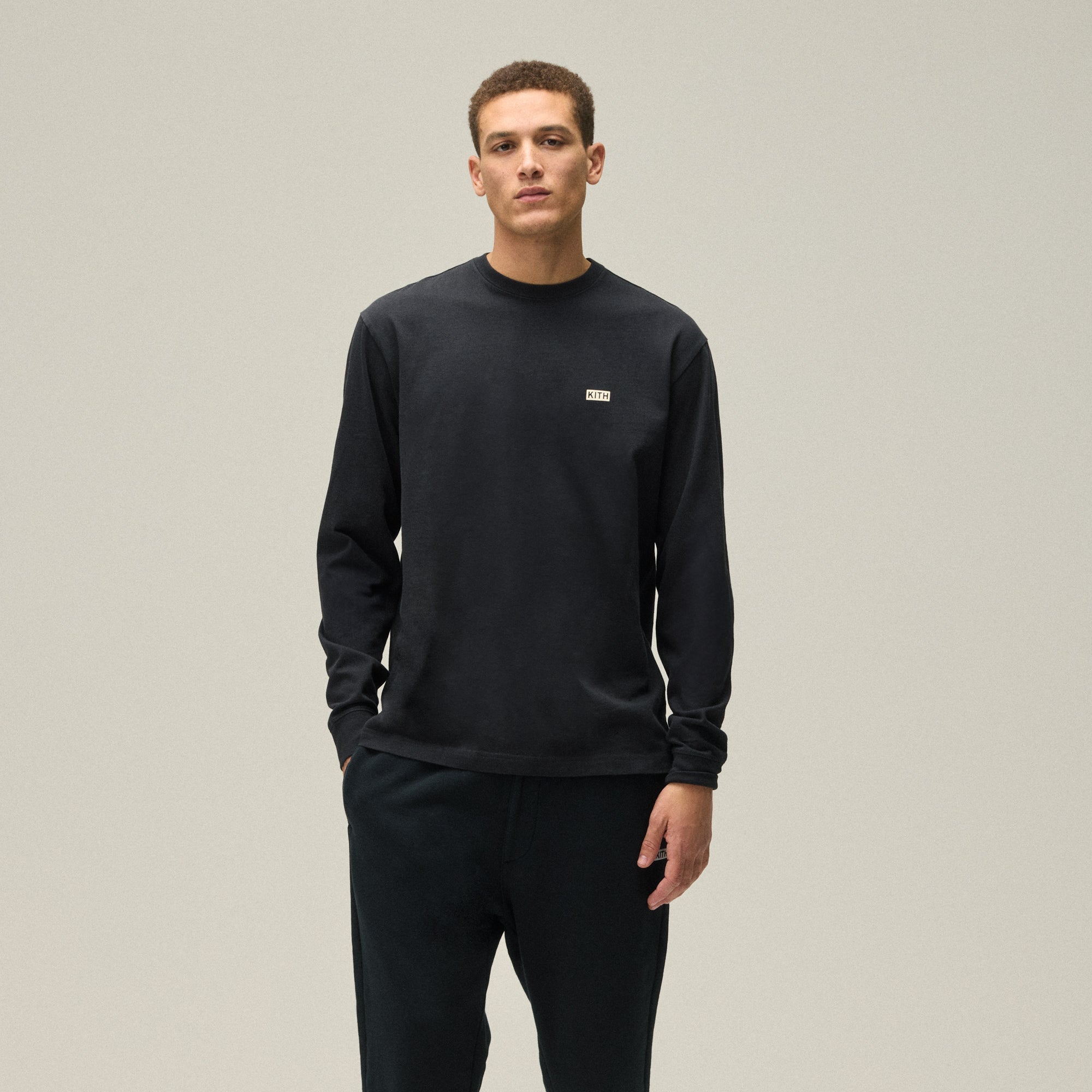 kith ロンt スウェット Kith Long Sleeve LAX Tee - Black – Kith Japan