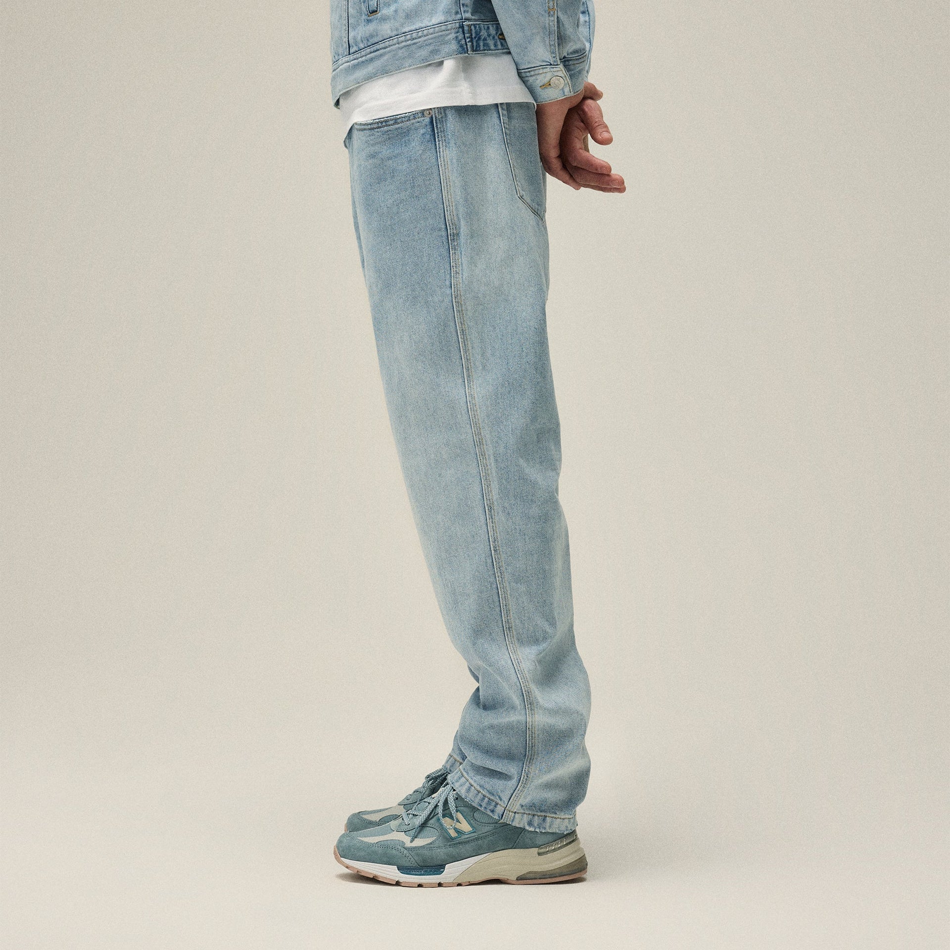 Kith Centre Straight Jeans - Light Indigo