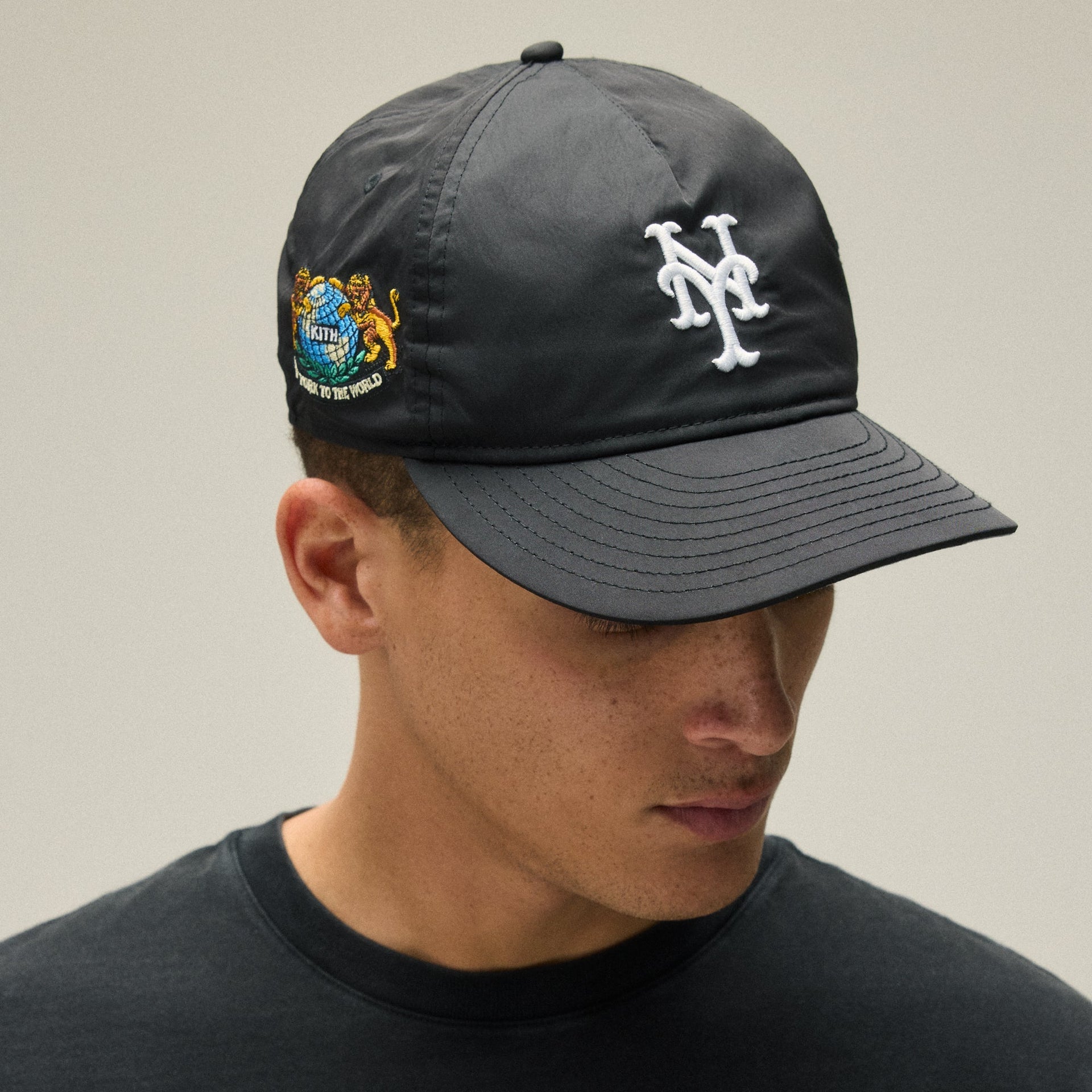 Kith & New Era for the New York Mets Nylon 9FIFTY A-Frame Snapback - Black
