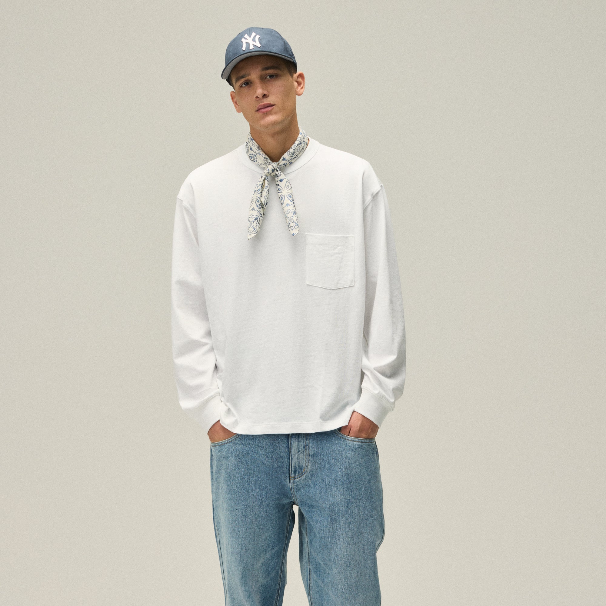 Kith Long Sleeve Leonard Pocket Tee - White – Kith Japan