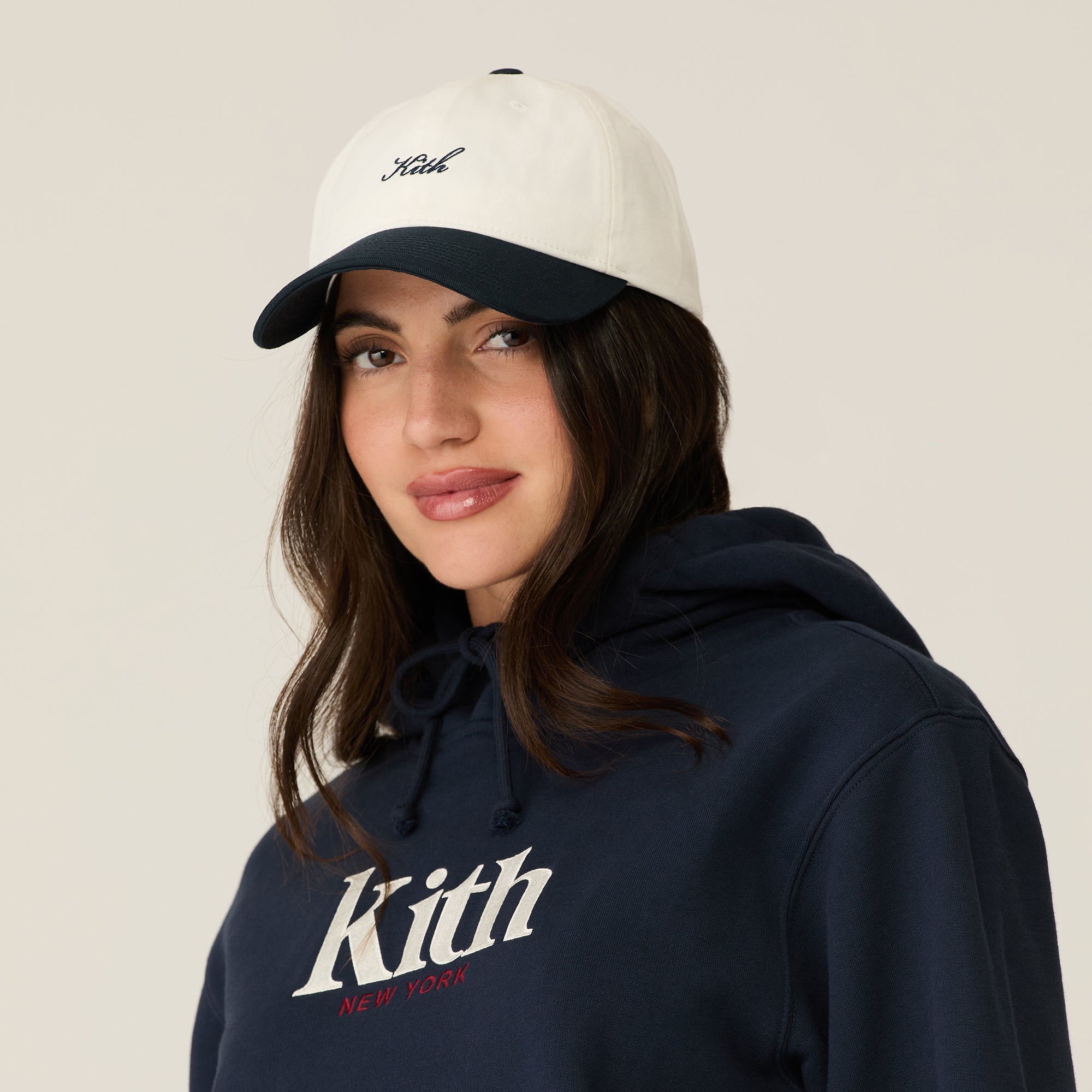 Kith Women Script Logo Classic Cap - Nocturnal – Kith Japan