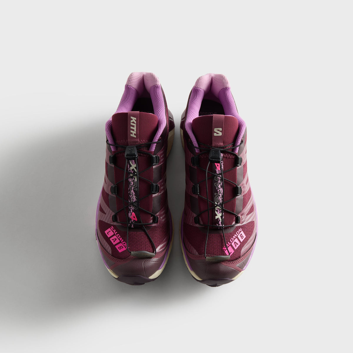 Kith for Salomon XT-4 OG - Maroon Banner / Nocturne / Knockout Pink