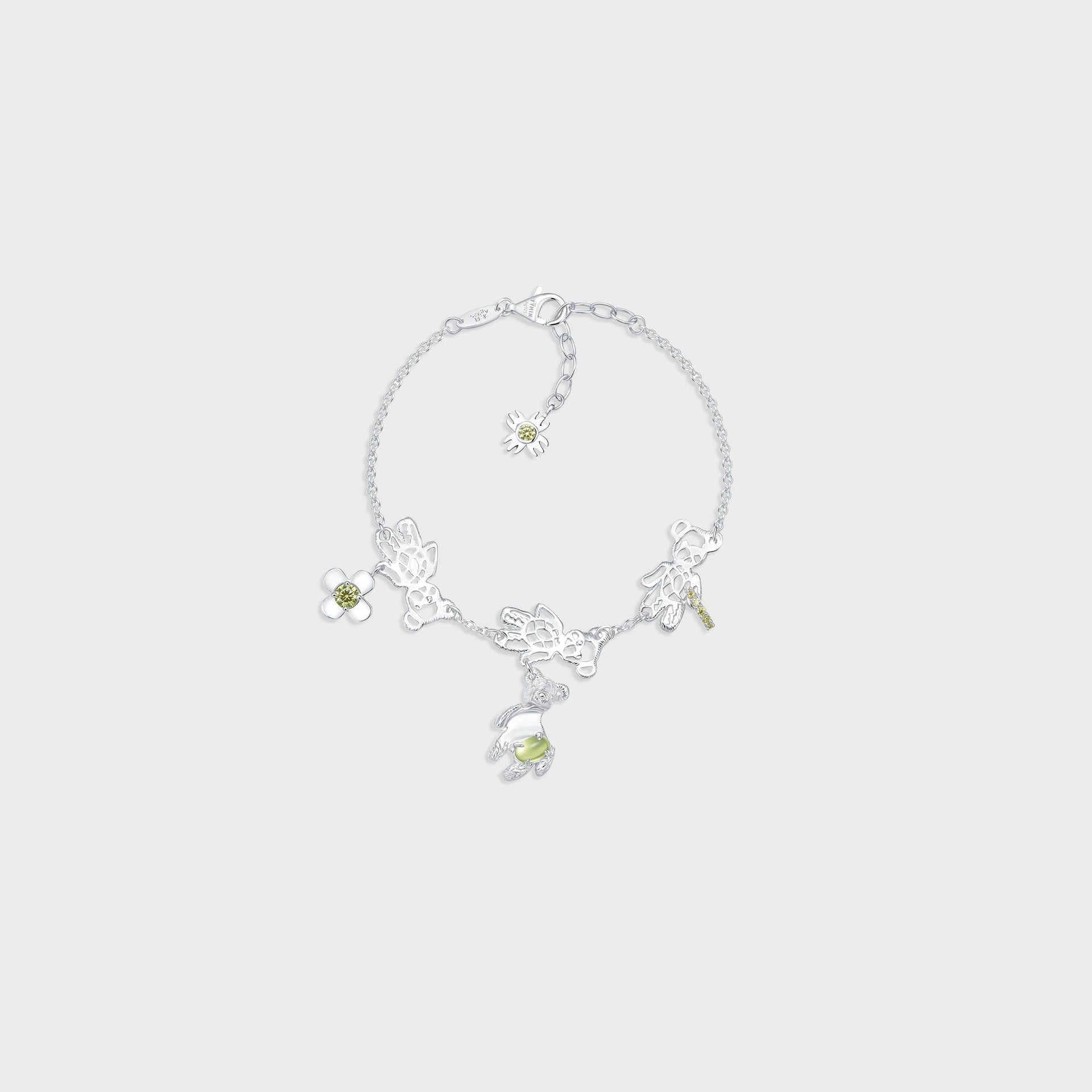 YVMIN Squashed Bear Bracelet - Silver