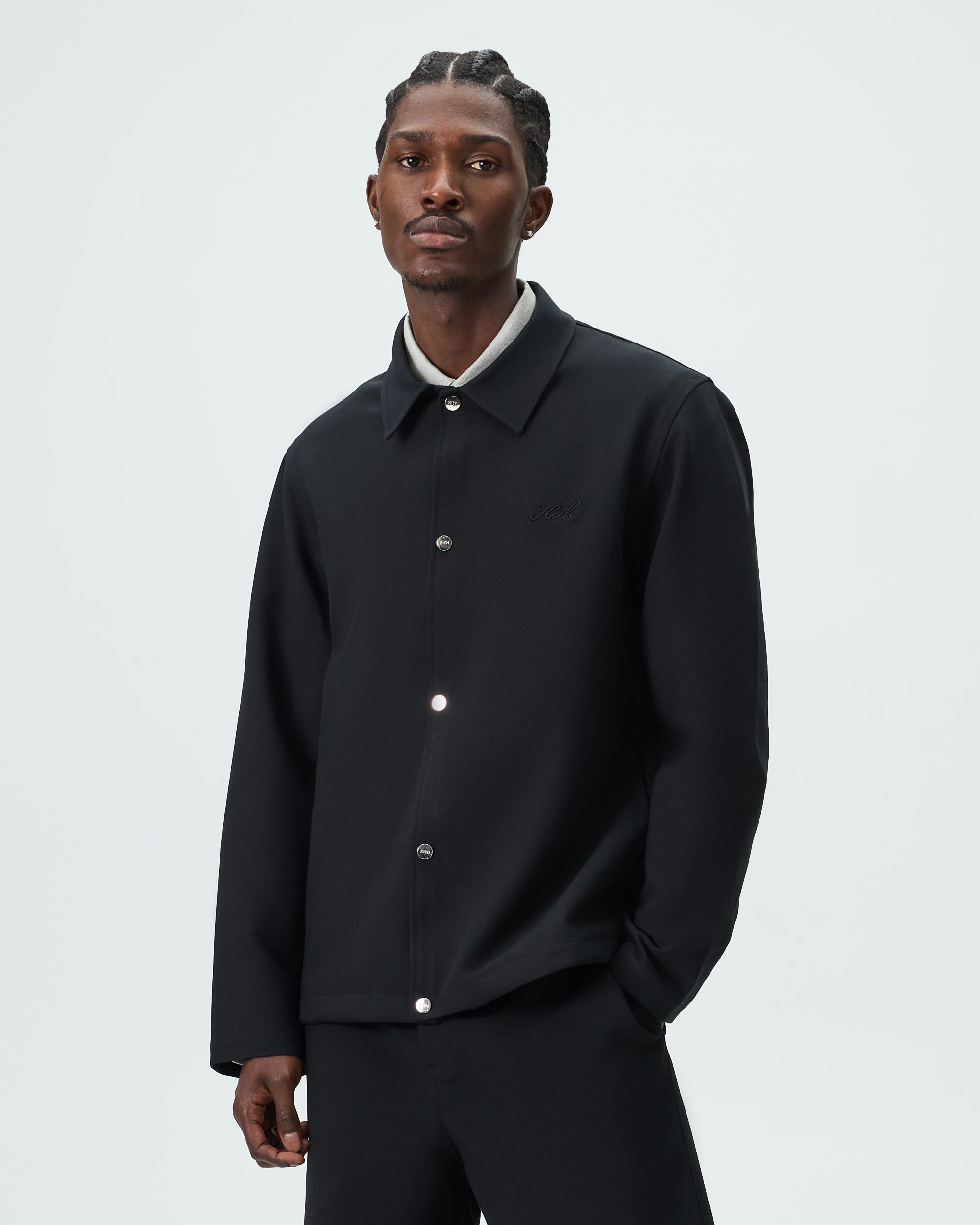 KITH ブラックセットアップ ジャケット パンツ イタリック モノグラム Kith Origins | Kith JP – Kith Japan