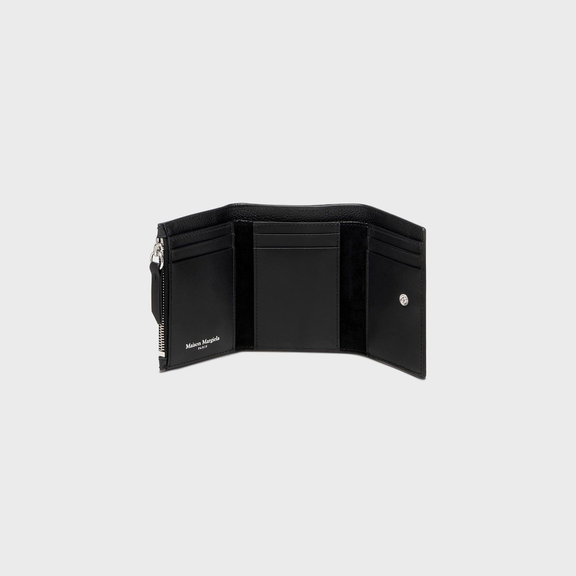 Maison Margiela Wallet Clip 3 with Zip - Black / Black / Black