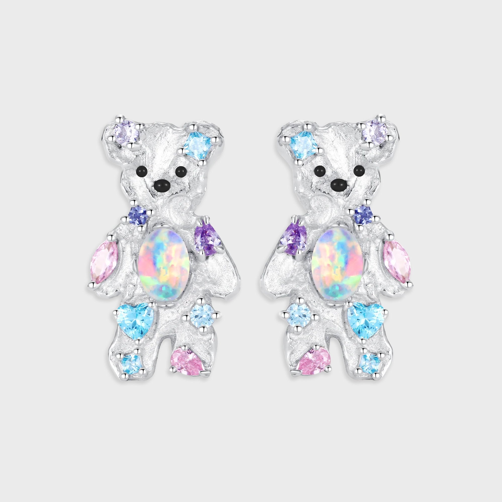YVMIN Coin Gemstone Bear Earring - Multi Color – Kith Japan