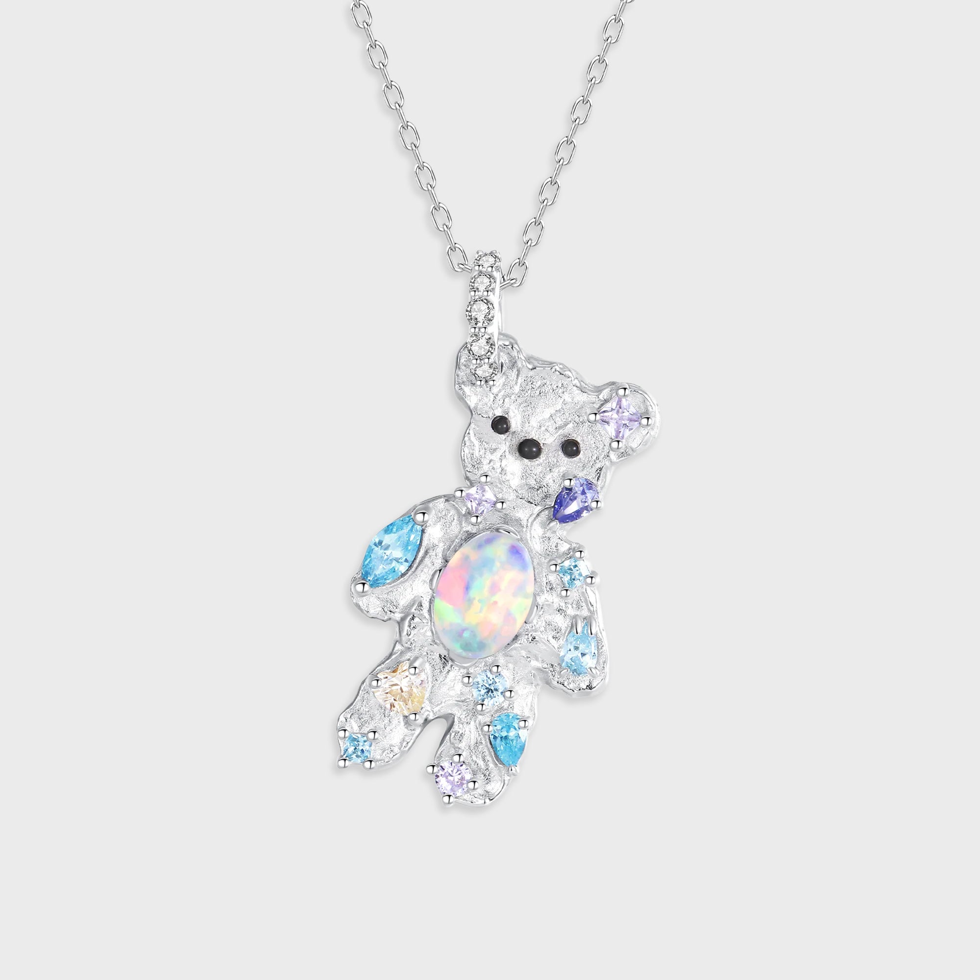 YVMIN Mini Flocked Bear Pearl Necklace - Black – Kith Japan