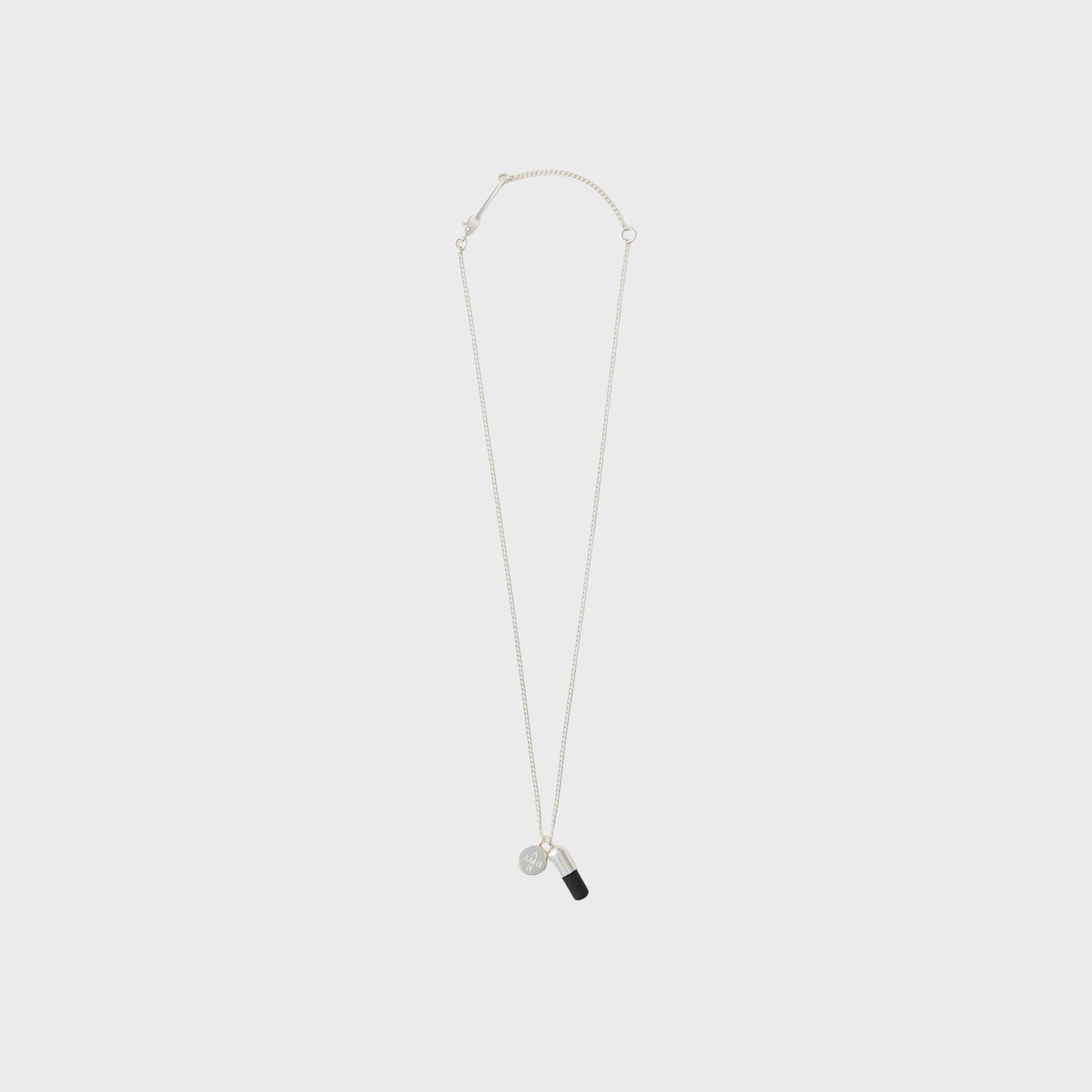 AMBUSH Pill Charm Necklace 2 - Black